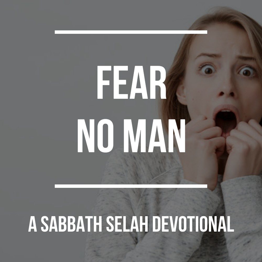 Fear no man devotional image